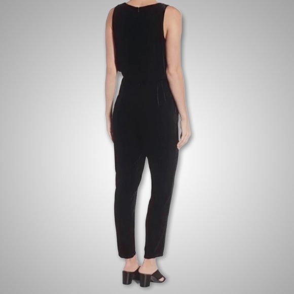 { Eileen Fisher } - Velvet Drawstring Slouchy Jumpsuit - Picture 2 of 3